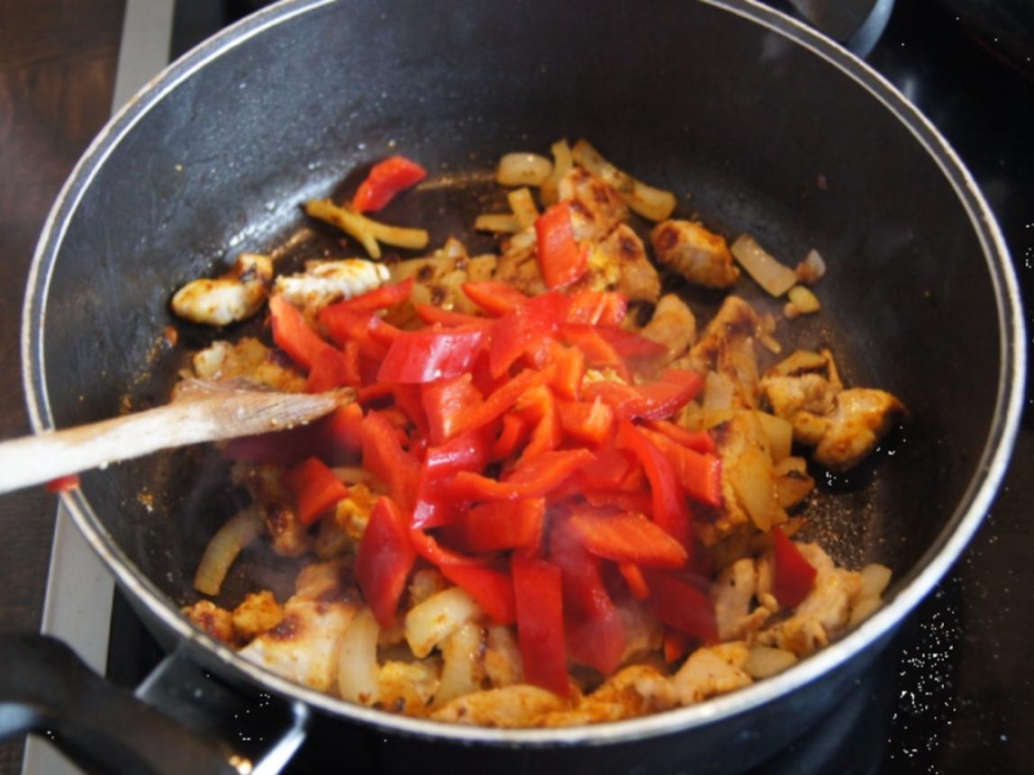 Curry-Putengeschnetzeltes mit Reis - Rezept - kochbar.de