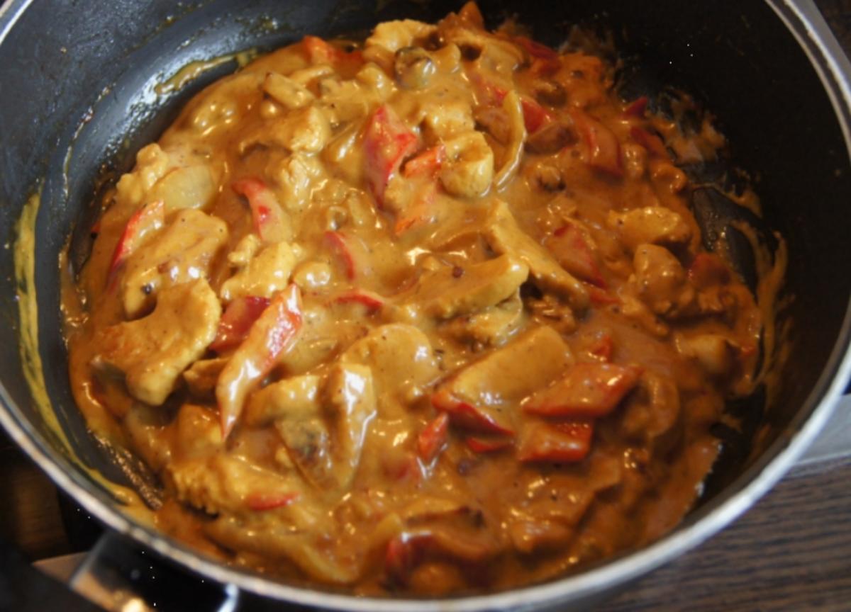 Curry-Putengeschnetzeltes mit Reis - Rezept - Bild Nr. 6