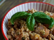 Rezept: Dinkel-Wรผrstchen-Rรผhrei-Pfanne Dinkel-Wรผrstchen-Rรผhrei-Pfanne - Rezept