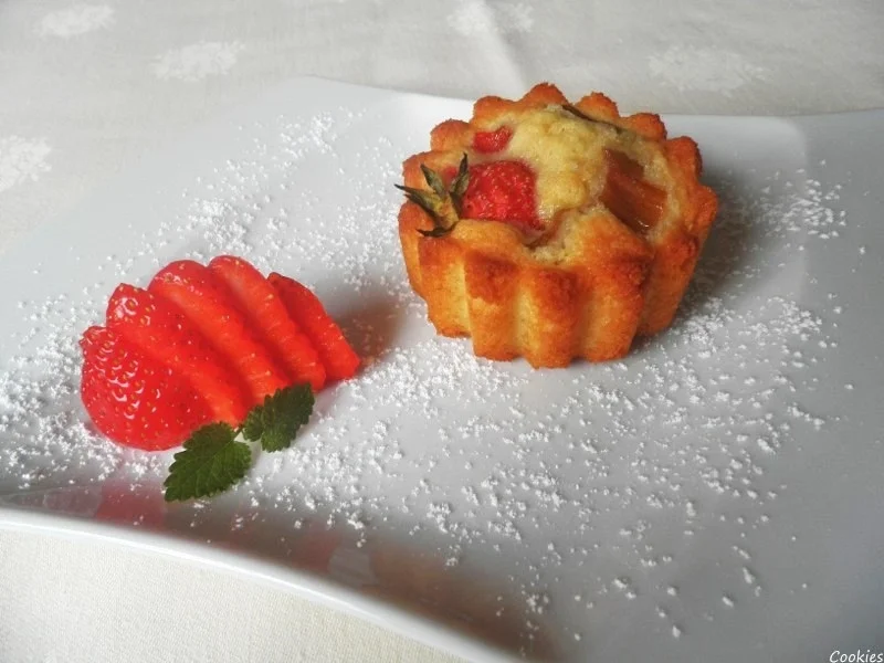 Mini - Erdbeer - Rhabarber - Kuchen - Rezept - Bild Nr. 8