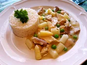 Spargel-Hühnchen-Ragout - Rezept