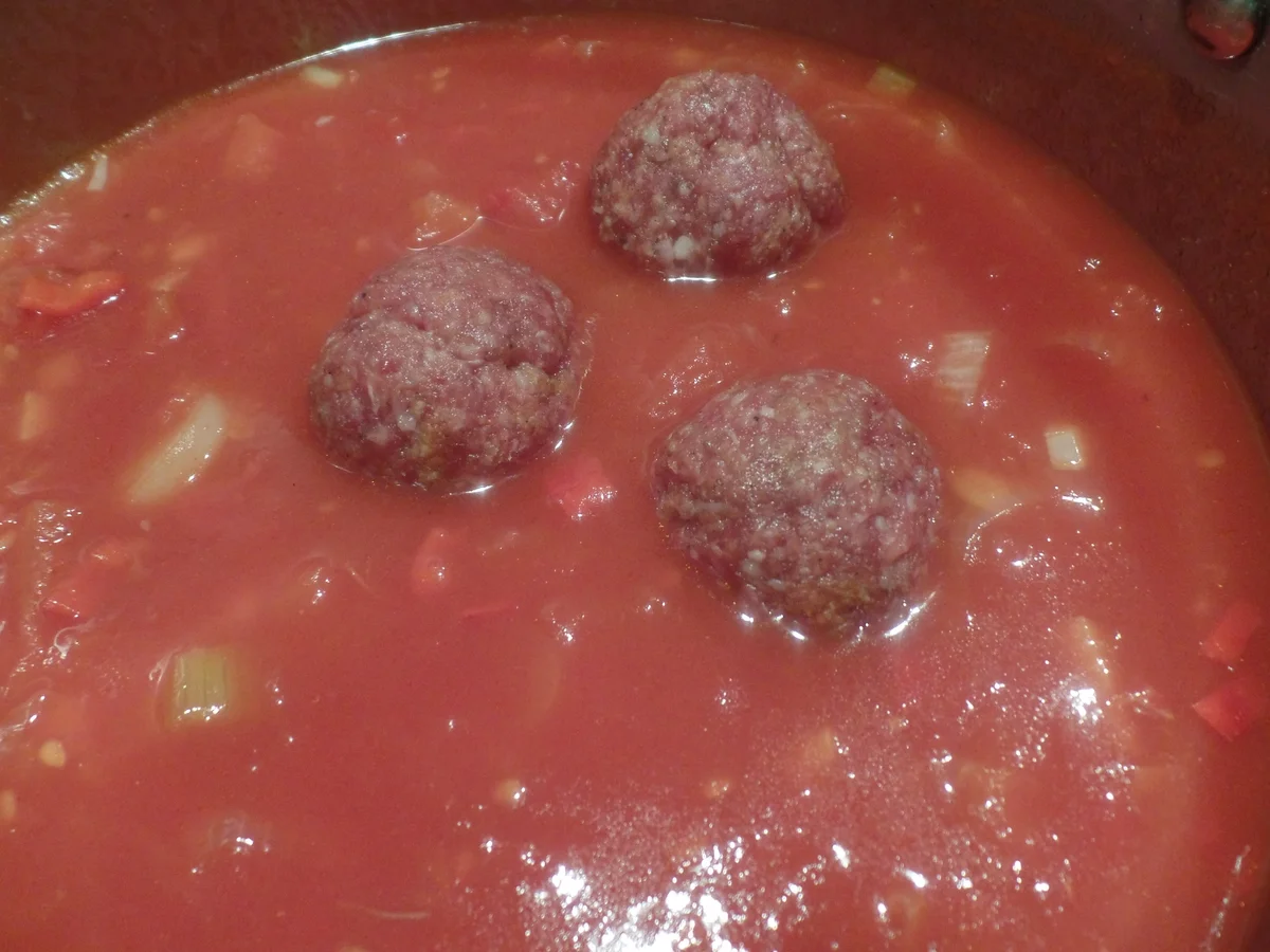 Spaghetti mit Klößchensause und Schafskäse - Rezept - Bild Nr. 11