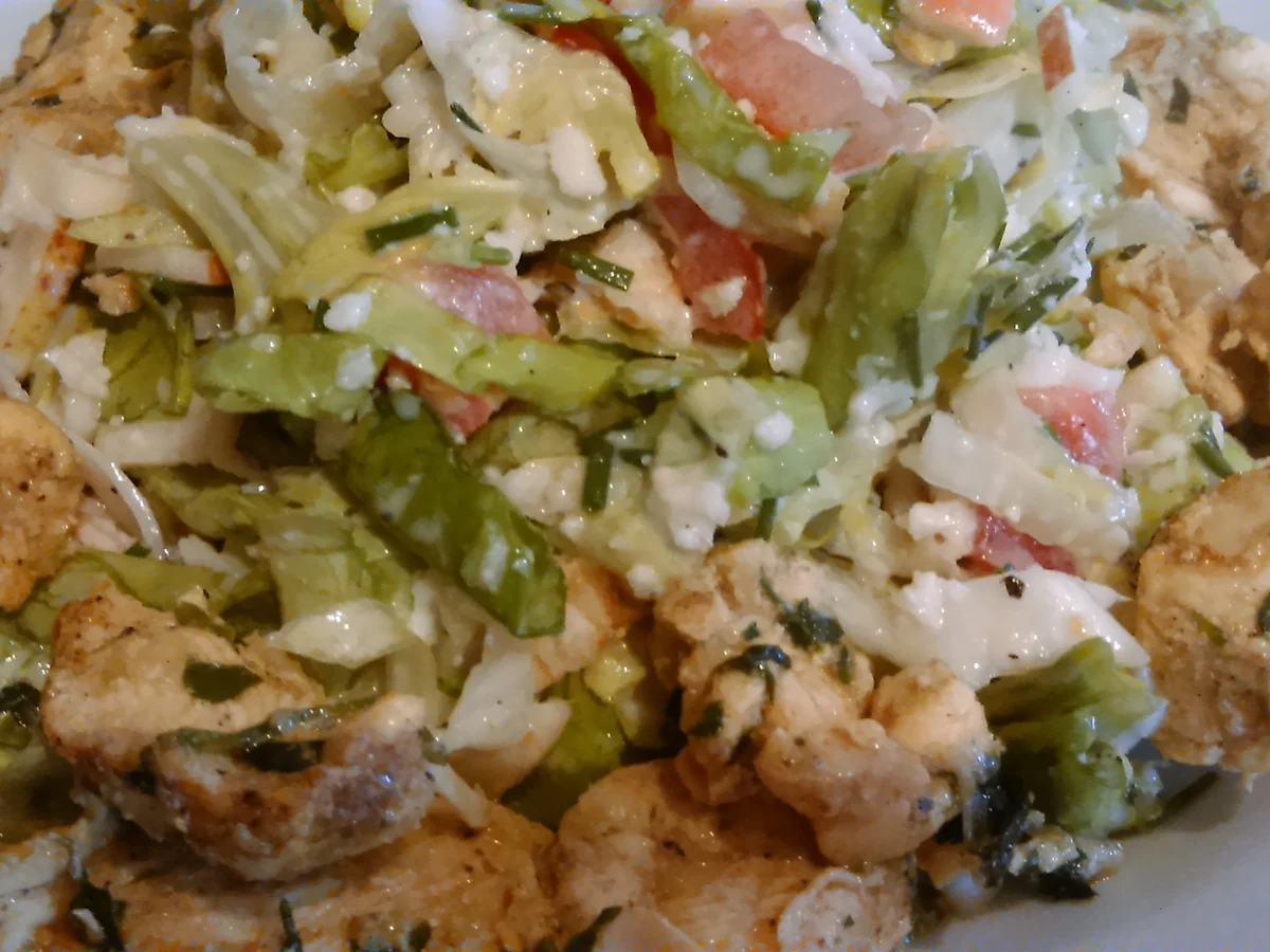 Rezept: Scharfer-Hühnersalat Bild Nr. 4 Scharfer-Hühnersalat - Rezept - Bild Nr. 4