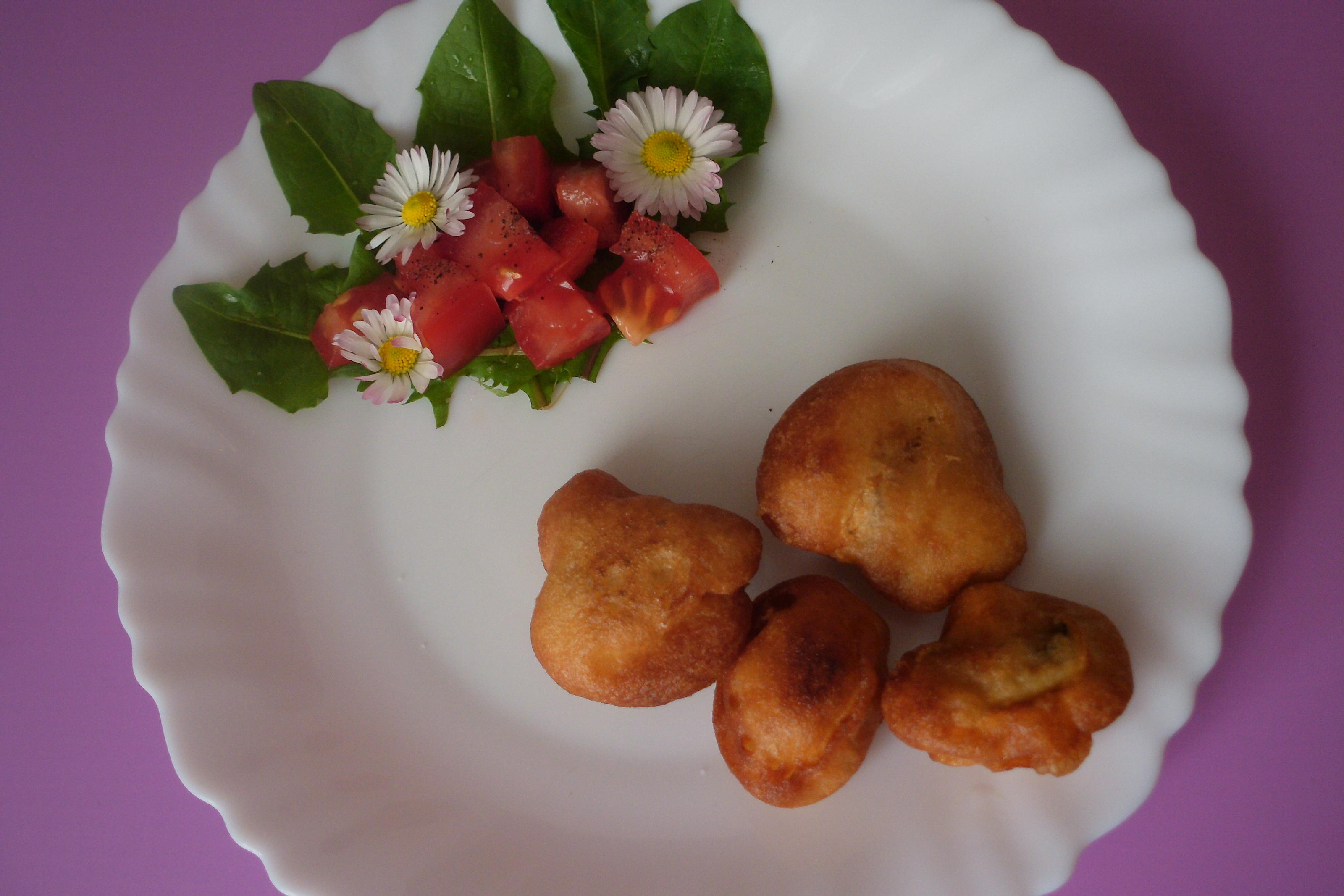 Bilder für Champignons in Bierteig - Rezept