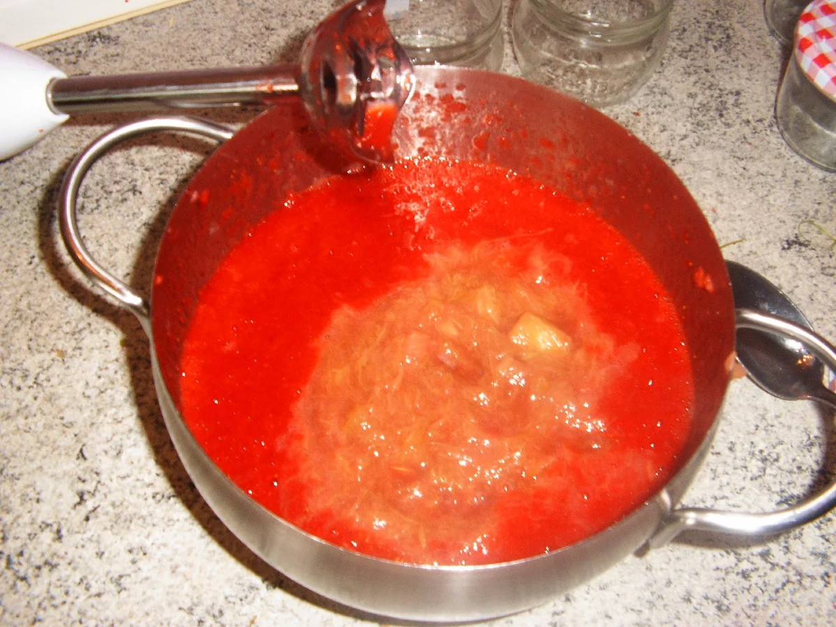 Rhabarber-Erdbeermarmelade - Rezept - Bild Nr. 4