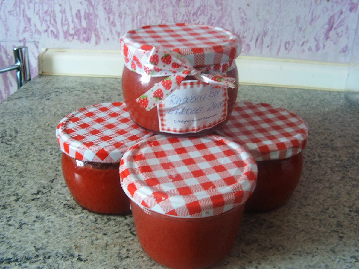 Rhabarber-Erdbeermarmelade - Rezept - Bild Nr. 7