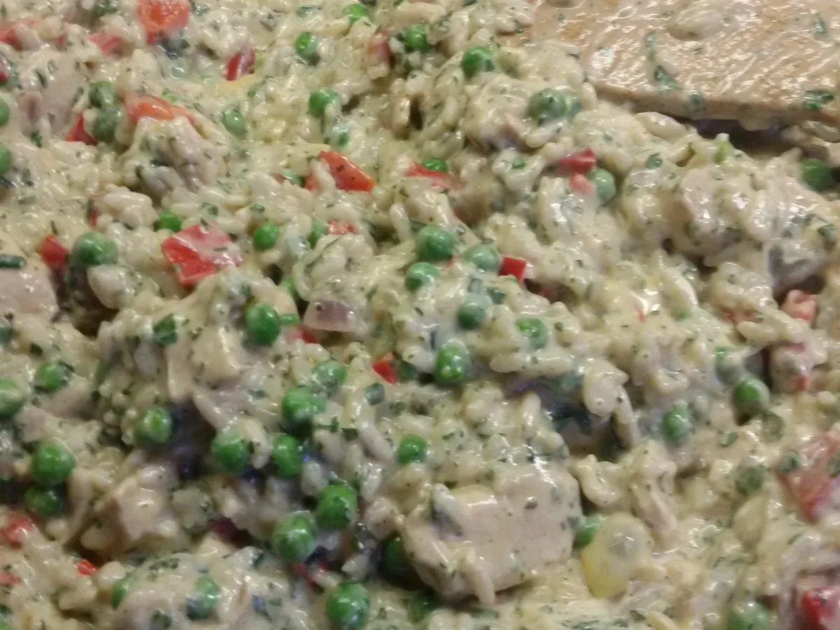 Reispfanne mit Hähnchen - Rezept