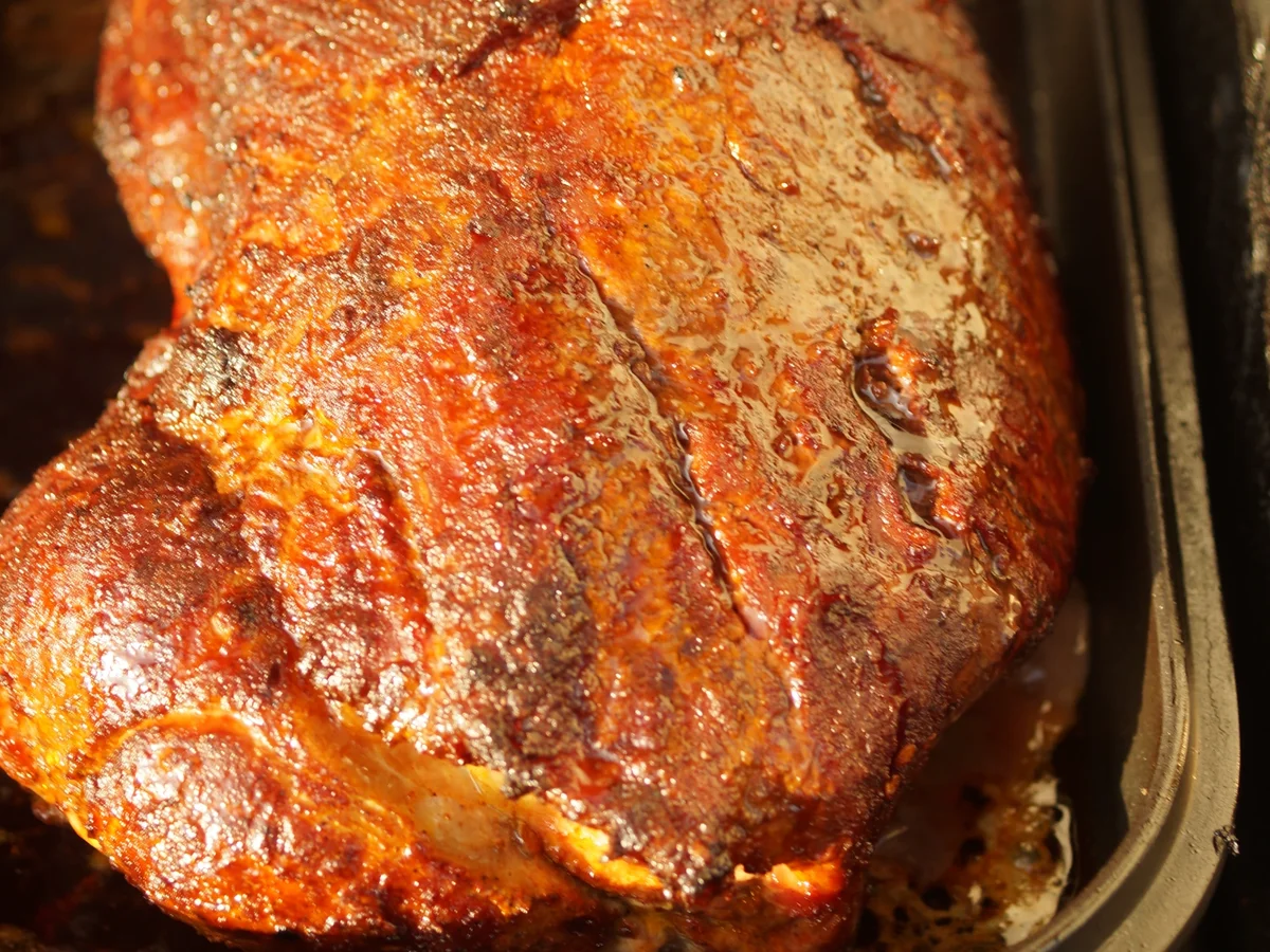 Rezept: Scharfer Schweine-Schopfbraten vom Grill mit Couscous Salat Bild Nr. 2 Scharfer Schweine-Schopfbraten vom Grill mit Couscous Salat - Rezept - Bild Nr. 2