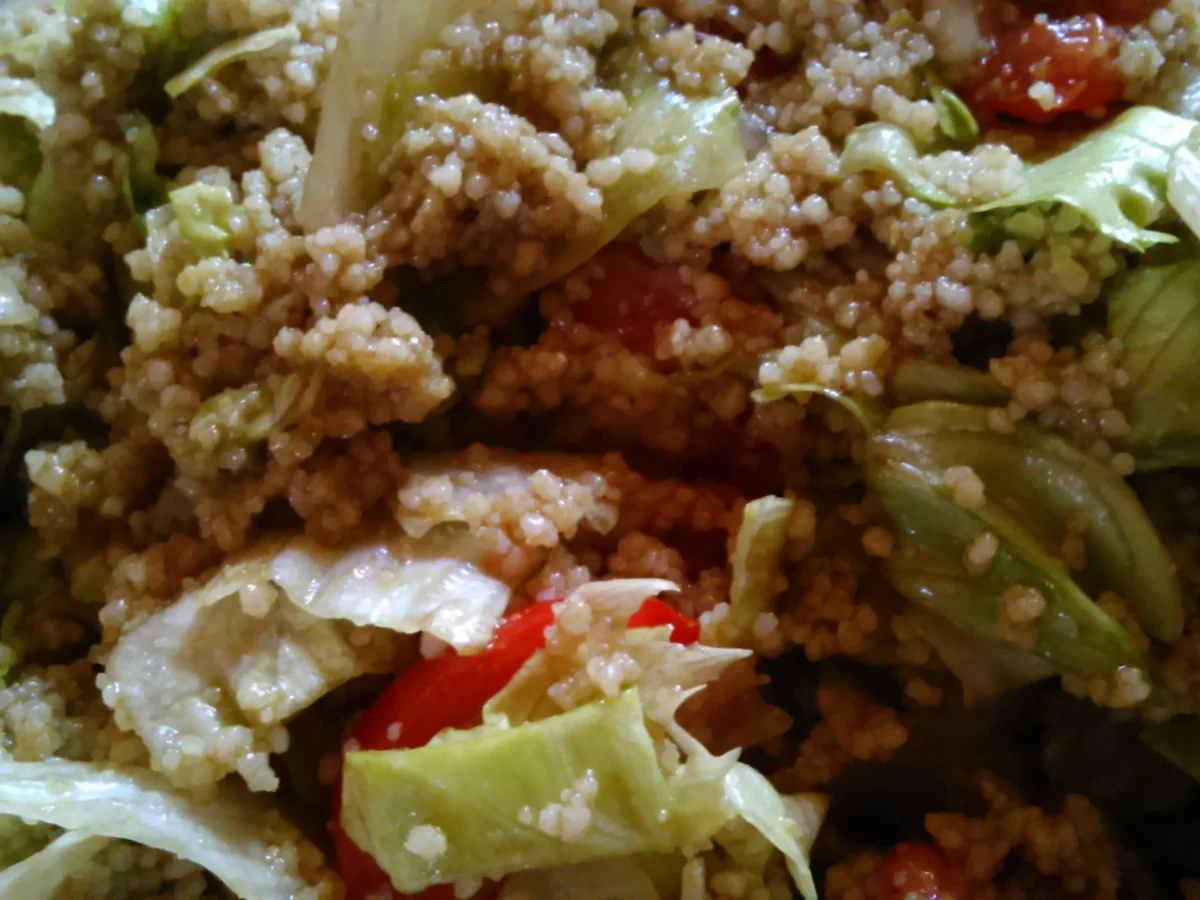 Rezept: Scharfer Schweine-Schopfbraten vom Grill mit Couscous Salat Bild Nr. 4 Scharfer Schweine-Schopfbraten vom Grill mit Couscous Salat - Rezept - Bild Nr. 4