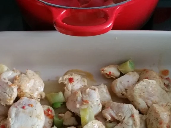 Rezept: Hähnchenbrust (Auflauf) à la Biggi Bild Nr. 6 Hähnchenbrust (Auflauf) à la Biggi - Rezept - Bild Nr. 6