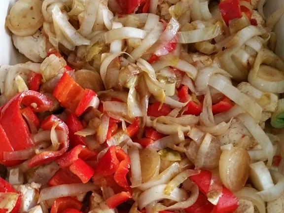 Rezept: Hähnchenbrust (Auflauf) à la Biggi Bild Nr. 9 Hähnchenbrust (Auflauf) à la Biggi - Rezept - Bild Nr. 9