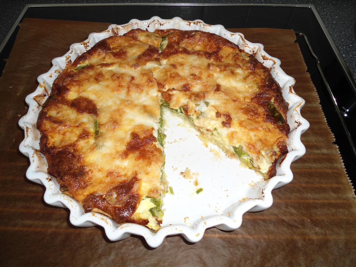 Spargelquiche mit Ziegenkäse - Rezept