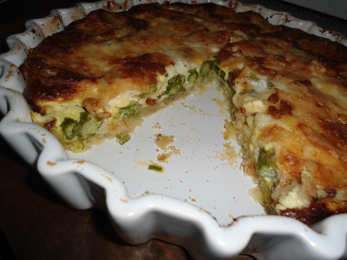 Spargelquiche mit Ziegenkäse - Rezept - Bild Nr. 2