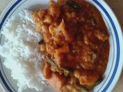 Gemüse in Curry-Erdnuss-Soße - Rezept