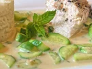 Hähnchenbrust mit Rahmgurken - Rezept