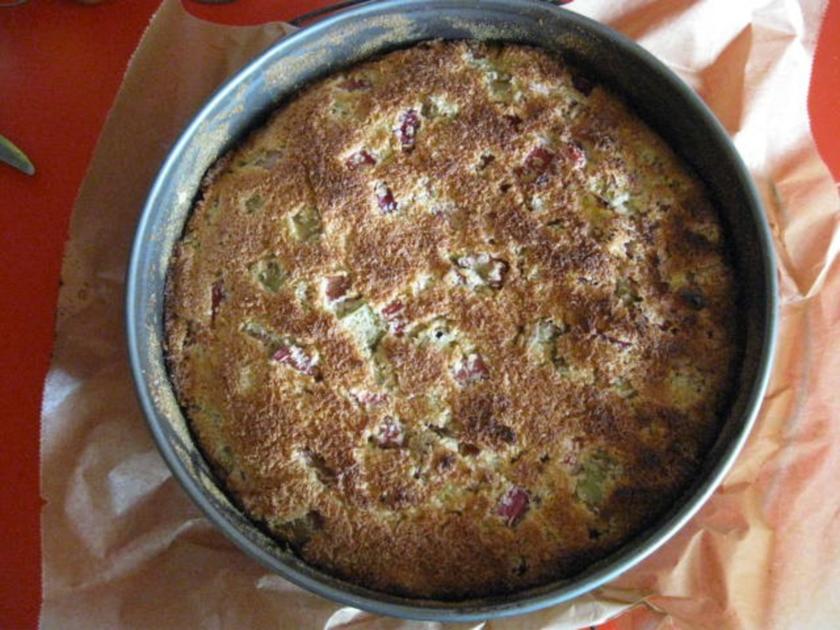Rhabarberkuchen mit Kokosraspel - einfach - von manschie