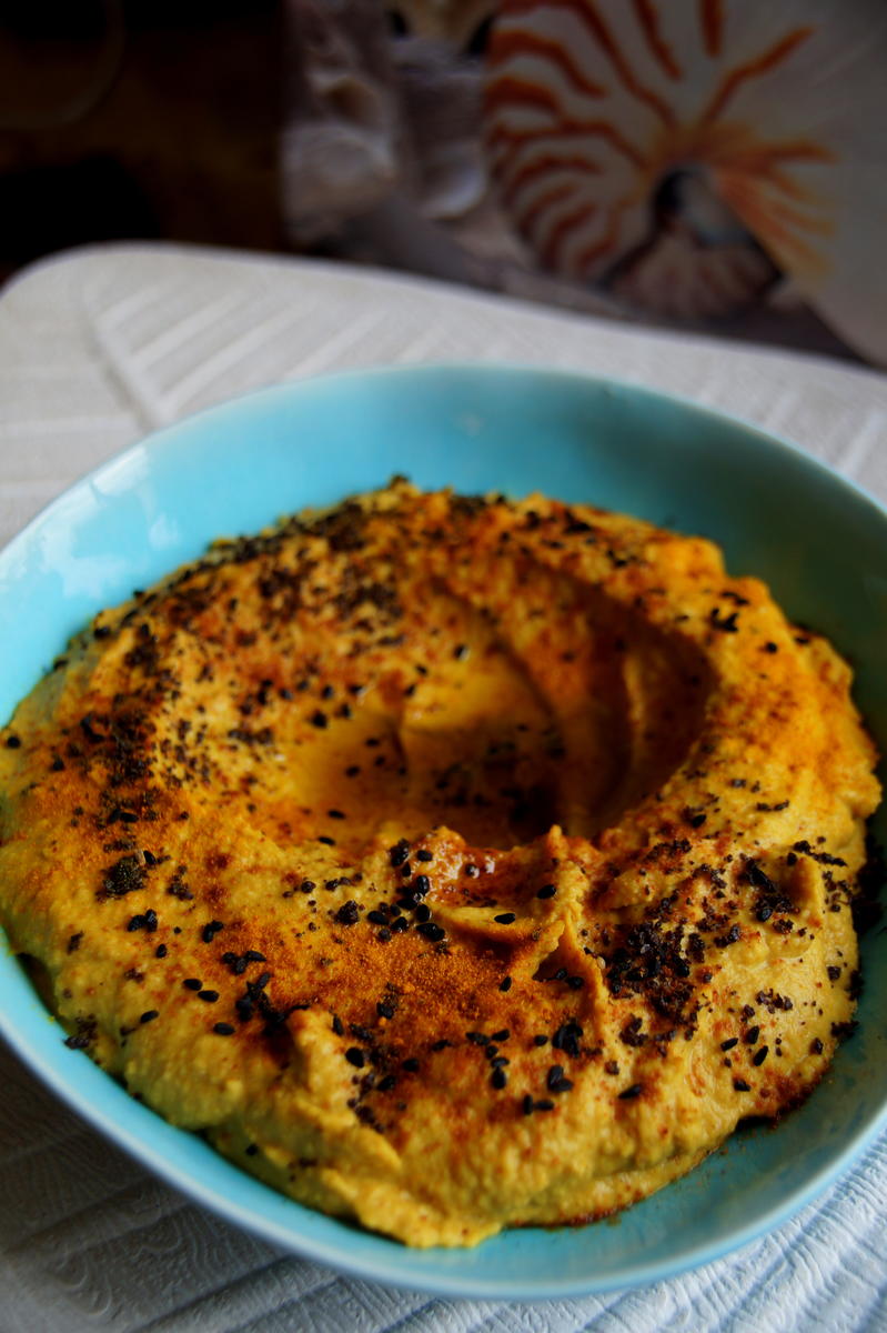Dip / Aufstrich: Hummus mit Kurkuma - Rezept