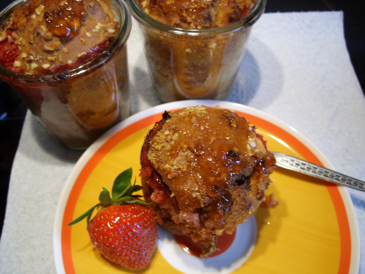 Rhabarberkuchen im Glas - einfach - von kuechenschelle