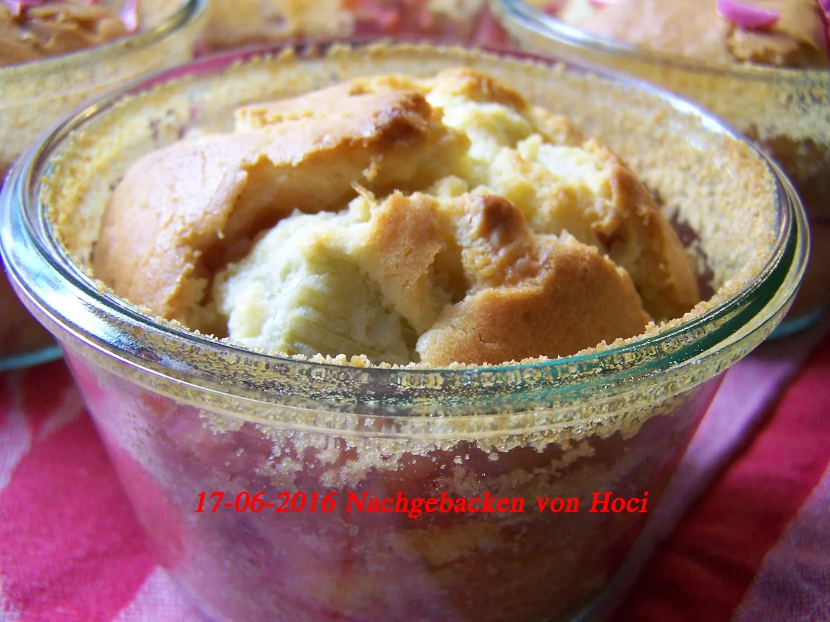 Rhabarberkuchen im Glas - Rezept - Bild Nr. 4