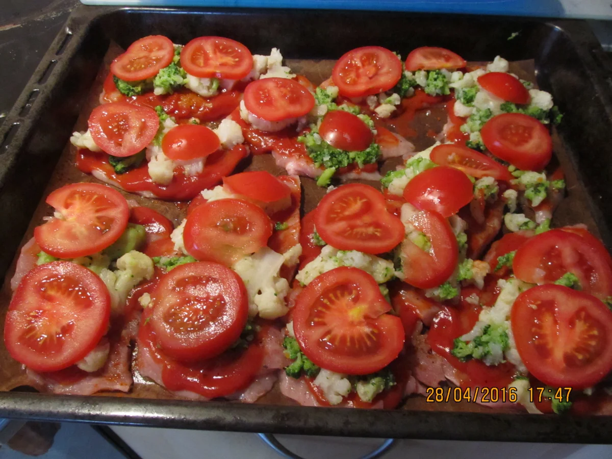 Rezept: Schnitzelpizza Schnitzelpizza - Rezept