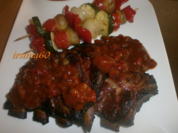 Sparerips mit Gemüsespießen - Rezept