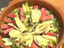 Gegrillter Fenchel-Melonensalat mit Parmaschinken - Rezept