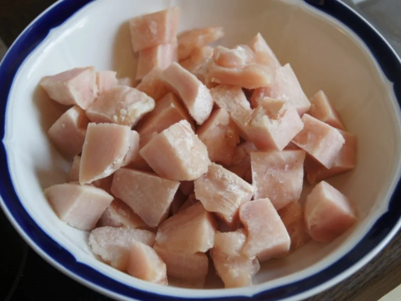 Hähnchenbrustfiletwürfel im Bierteig mit Chinesischen Nudeln und Gemüse - Rezept - Bild Nr. 8