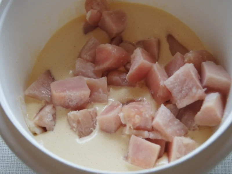 Hähnchenbrustfiletwürfel im Bierteig mit Chinesischen Nudeln und Gemüse - Rezept - Bild Nr. 6