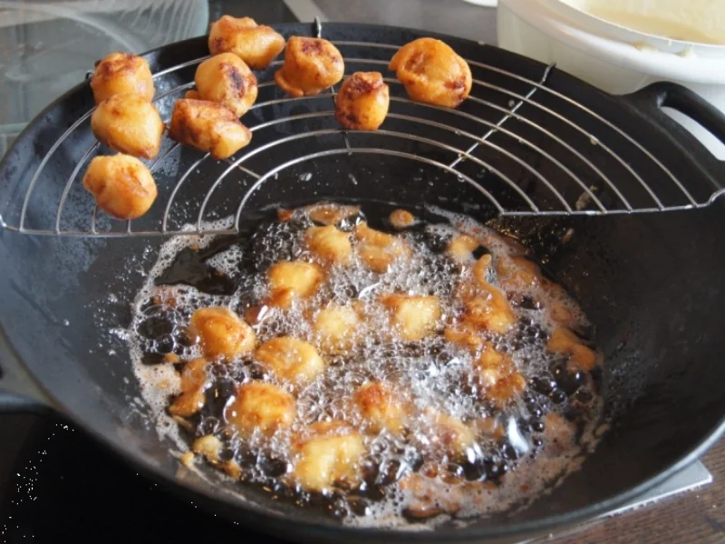 Hähnchenbrustfiletwürfel im Bierteig mit Chinesischen Nudeln und Gemüse - Rezept - Bild Nr. 5