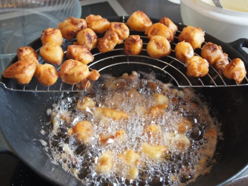 Hähnchenbrustfiletwürfel im Bierteig mit Chinesischen Nudeln und Gemüse - Rezept - Bild Nr. 4