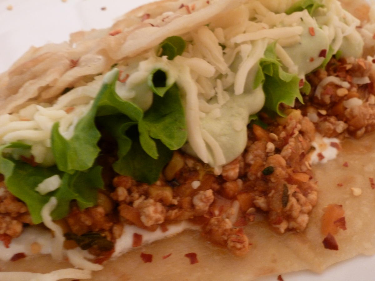 Wrap-Fladen mit Puten-Chili-Hack - Rezept - Bild Nr. 5