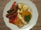 Fischfilet an Okrasoße mit Cassave (Maniok) und Süßkartoffeln - Rezept - Bild Nr. 9