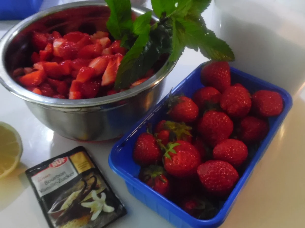 Buttermilch-Mousse mit Erdbeer-Minz-Ragout - Rezept - Bild Nr. 12