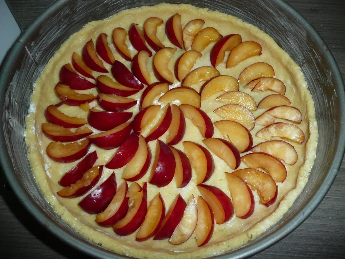 Pflaumen - Käsekuchen. 28 er Form - Rezept - Bild Nr. 13