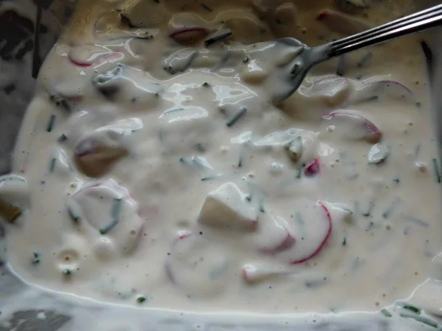 Rezept: maccaronelli-salat mit wellenspiesse Bild Nr. 35 maccaronelli-salat mit wellenspiesse - Rezept - Bild Nr. 35