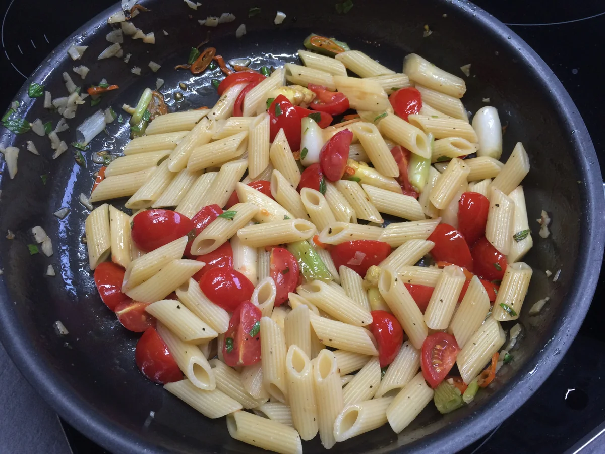 Pasta mit Spargel und Schinken - Rezept - Bild Nr. 30