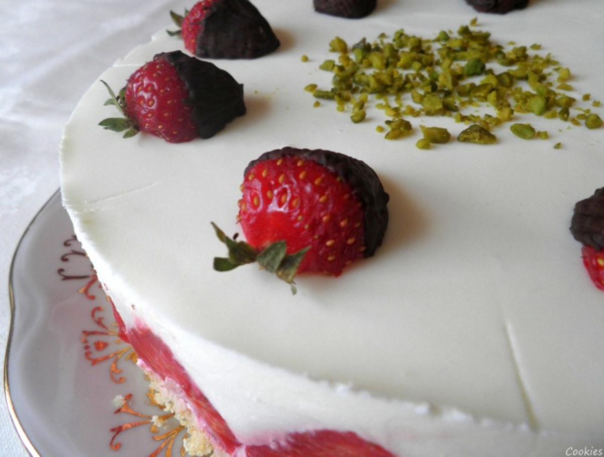 Kleine Erdbeer - Quarksahne - Torte - Rezept - Bild Nr. 31