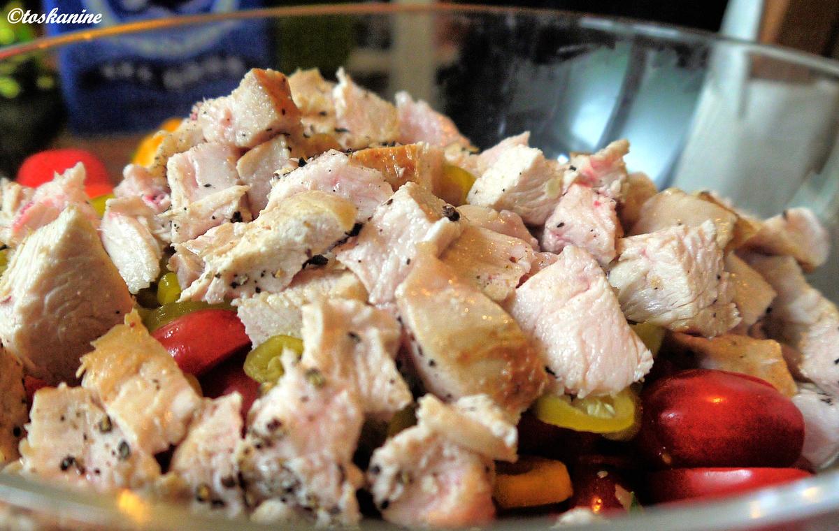 Pikanter Linsensalat mit Hähnchenbrust - Rezept - Bild Nr. 8