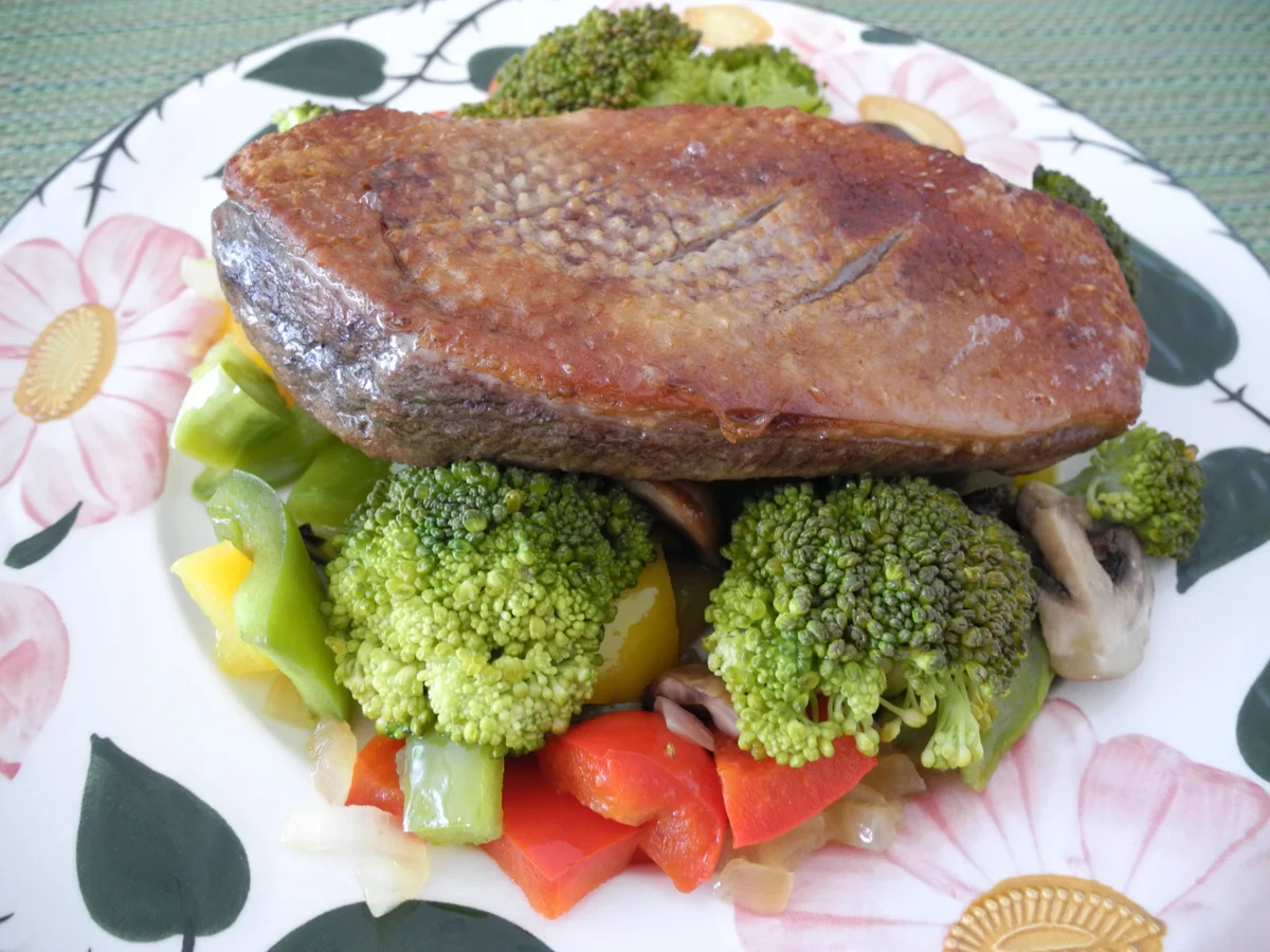 Rezept: In Kokosöl gedünstetes Gemüse mit Entenbrust Bild Nr. 28 In Kokosöl gedünstetes Gemüse mit Entenbrust - Rezept - Bild Nr. 28