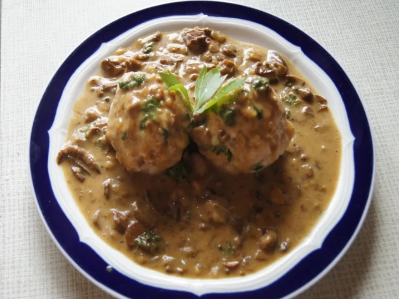Rezept: Semmelknödel mit selbst gesammelten Waldrahmpilzen Bild Nr. 54 Semmelknödel mit selbst gesammelten Waldrahmpilzen - Rezept - Bild Nr. 54