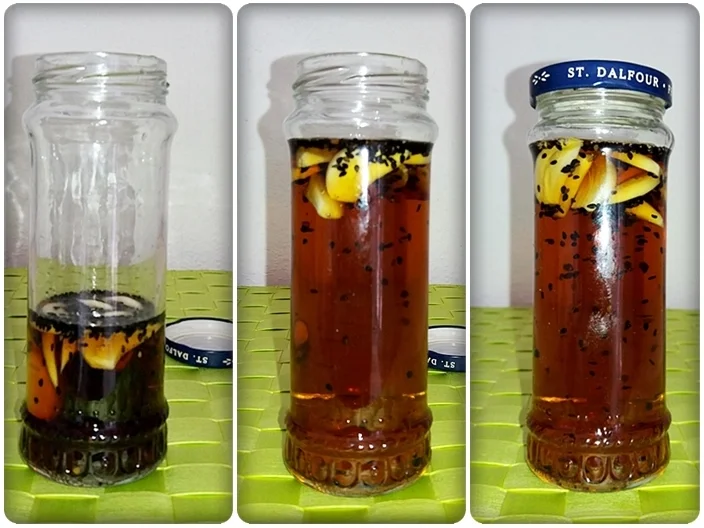 Rezept: Schwarzer Sesam- Knoblauch Essig selbst gemacht Bild Nr. 50 Schwarzer Sesam- Knoblauch Essig selbst gemacht - Rezept - Bild Nr. 50