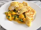 Goldbutt auf Mangosalat - Rezept