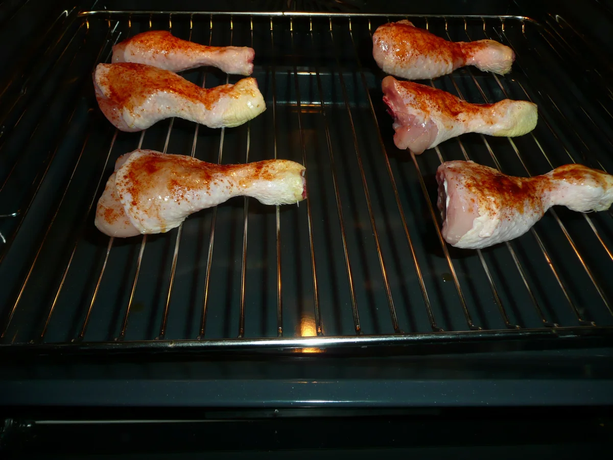 Grillen : Hähnchen, Unterschenkel mit Eisbergsalat. - Rezept - Bild Nr. 96