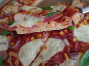 Pizza mit Schinken und Mais - Rezept - Bild Nr. 63