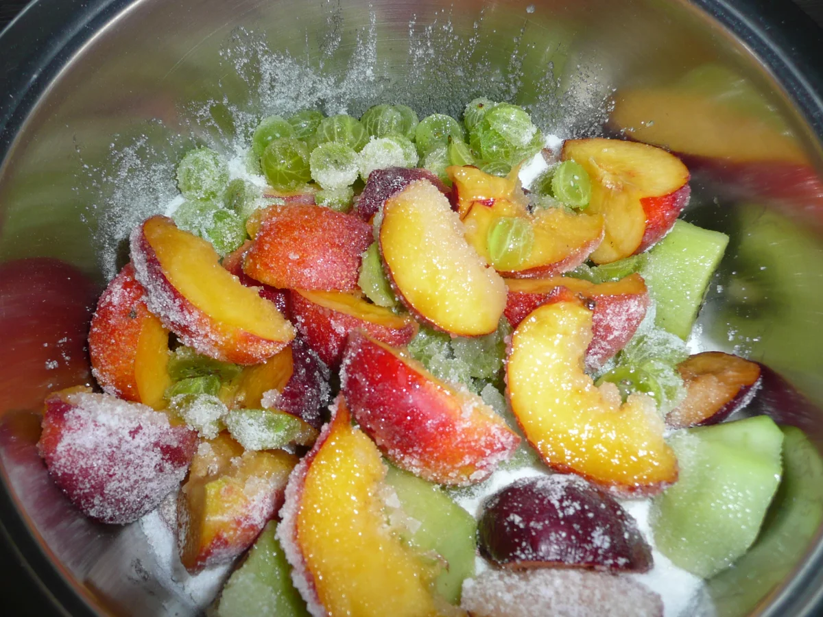 Stachelbeer - Nektarinen - Konfitüre - Rezept