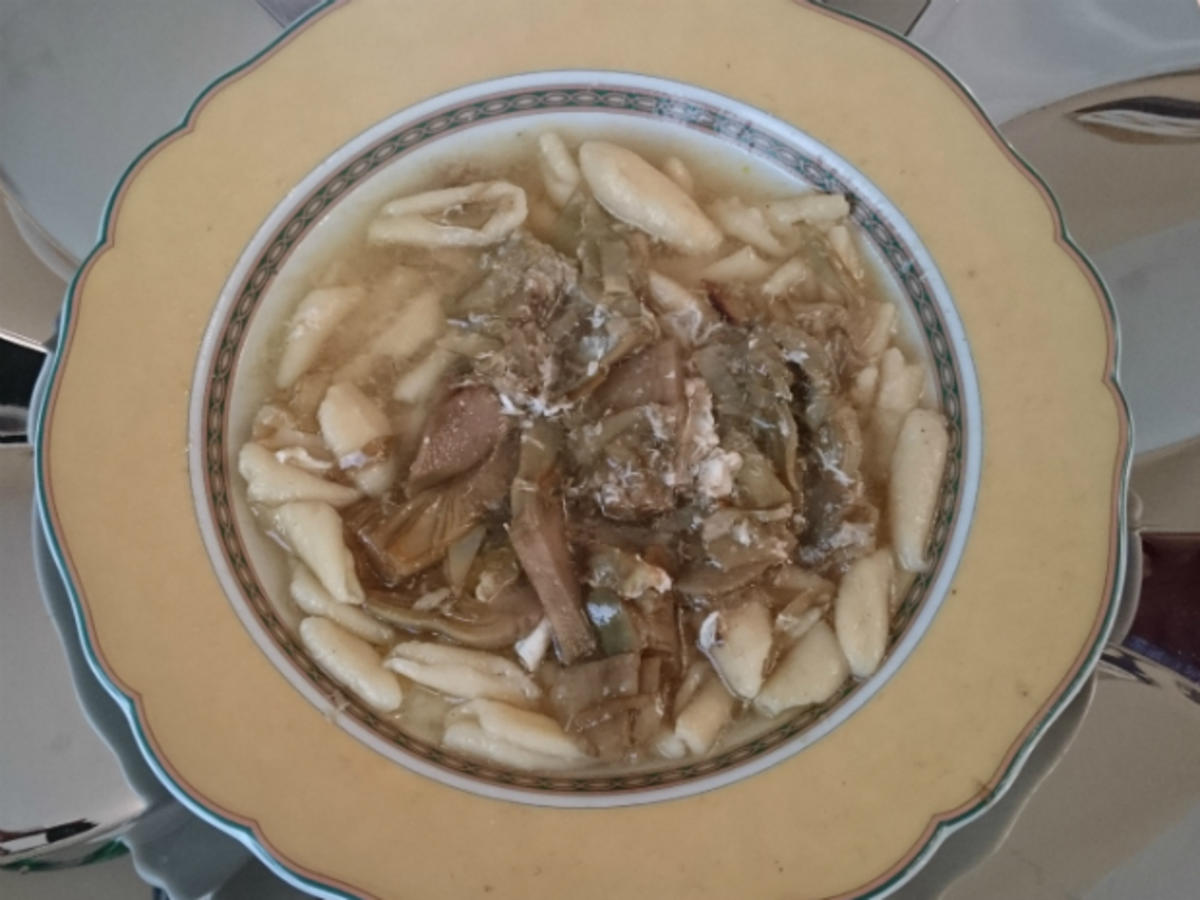 Zuppa di carciofi con pasta fresca - Rezept