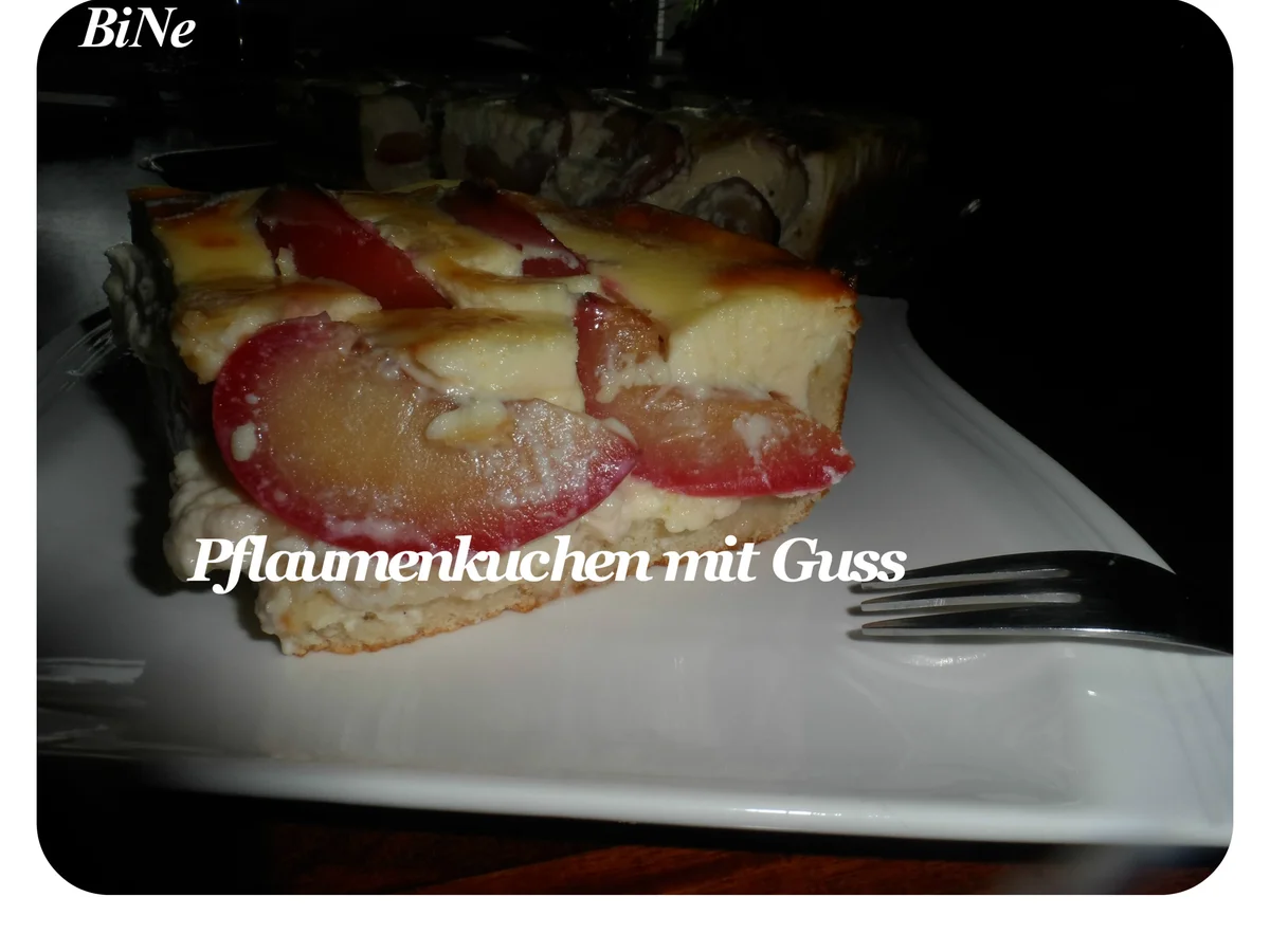BiNe` S PFLAUMENKUCHEN MIT GUSS - Rezept