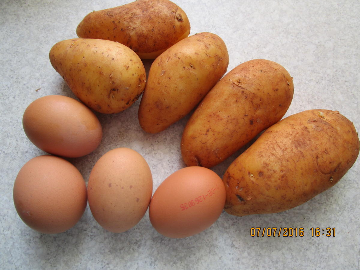 Omelett mit Kartoffeln und Garnelen - Rezept - Bild Nr. 101