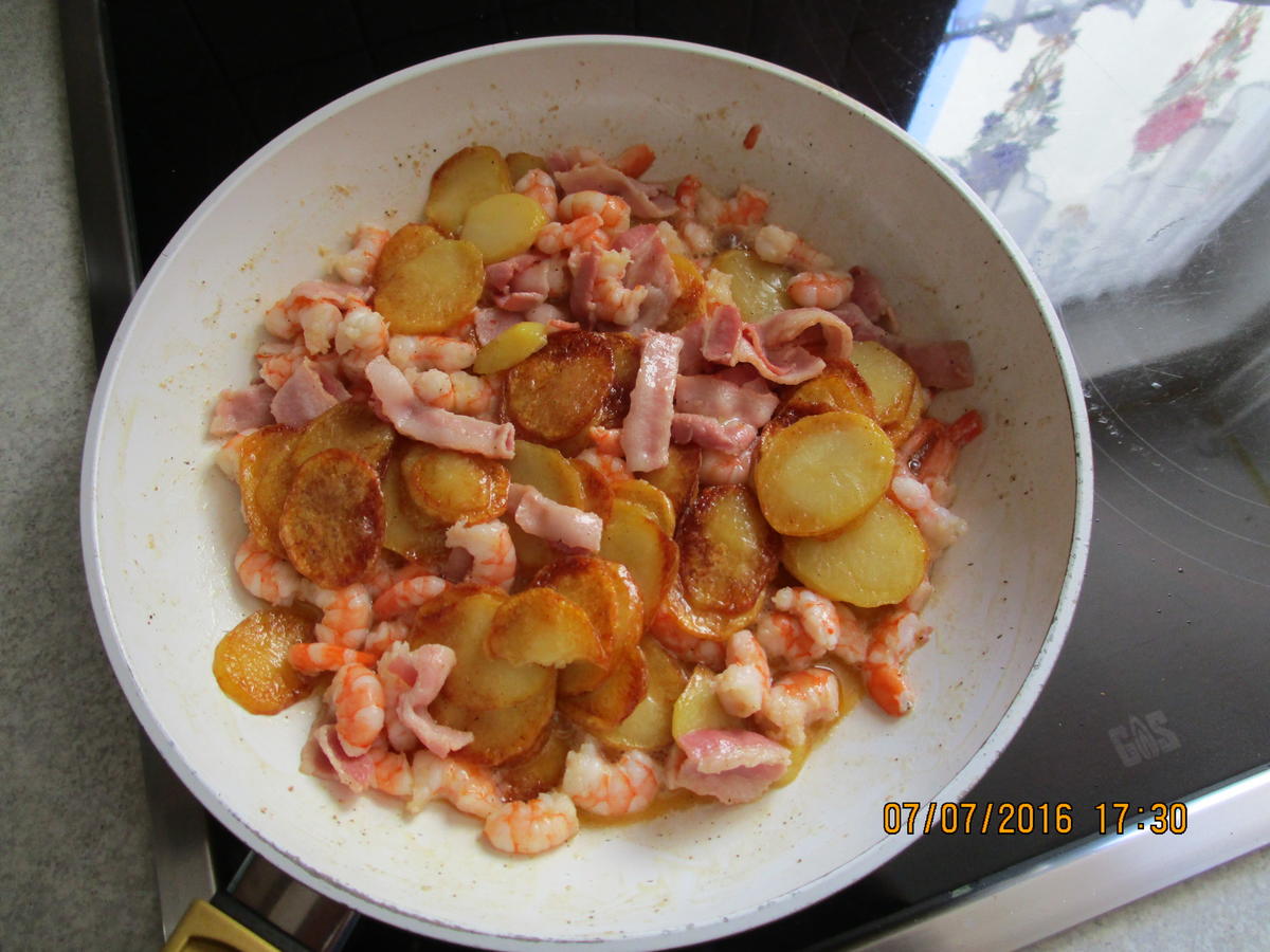 Omelett mit Kartoffeln und Garnelen - Rezept - Bild Nr. 113