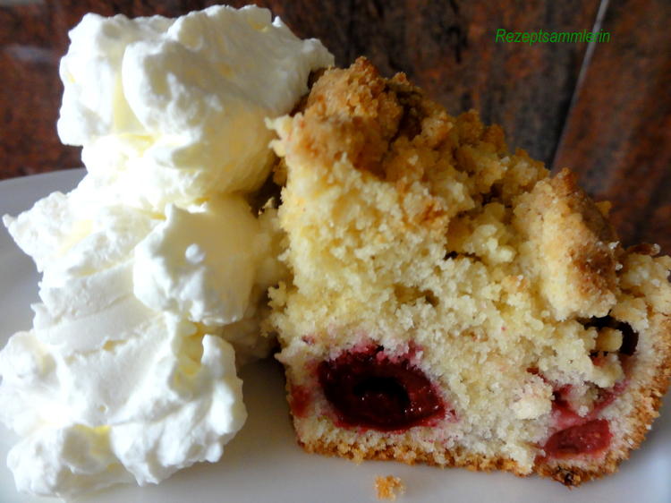 Rührteig: SAUERKIRSCH ~ STREUSEL ~ KUCHEN - einfach - von Rezeptsammlerin